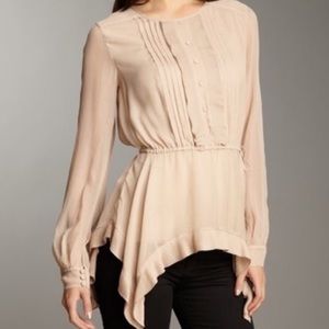 Bcbg mazaxaria leola silk blouse